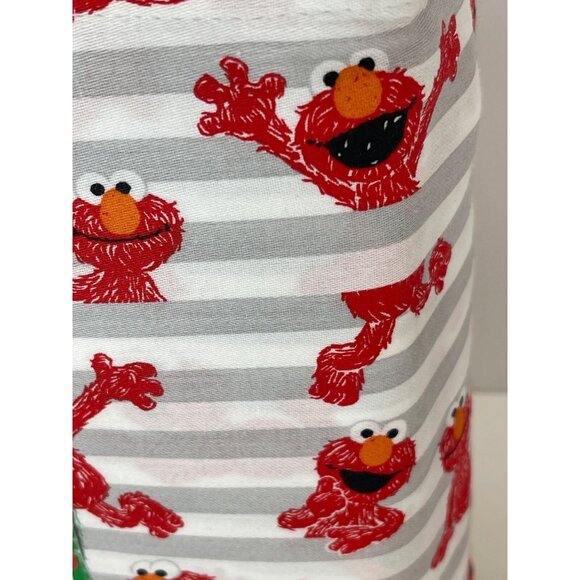 Sesame Street Full Size 4-Piece 200 Thread Ct.100% Cotton Sheet Set W/Elmo Print - Picture 4 of 5